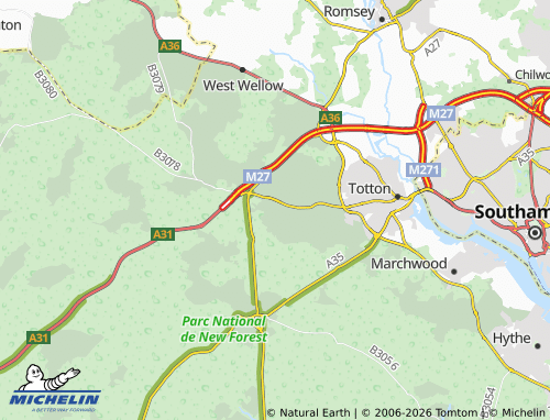 Mappa MICHELIN Bartley - ViaMichelin