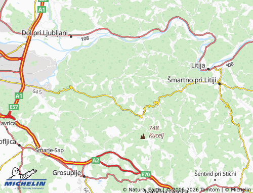 MICHELIN Volavlje map - ViaMichelin