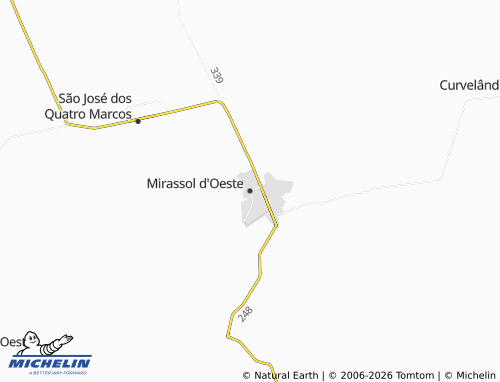 Mapa MICHELIN Mirassol d'Oeste - ViaMichelin