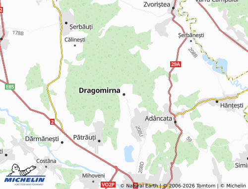 Mapa MICHELIN Dragomirna - ViaMichelin