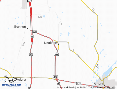 Mapa MICHELIN Nettleton - ViaMichelin