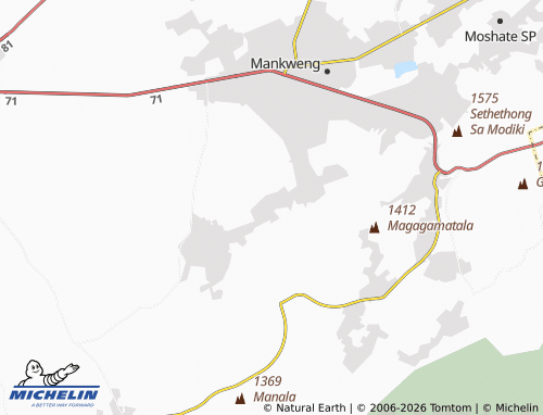 MICHELIN-Landkarte Phuti - ViaMichelin