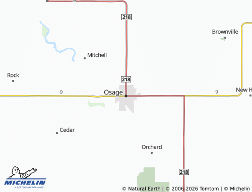 Mappa MICHELIN Osage - ViaMichelin