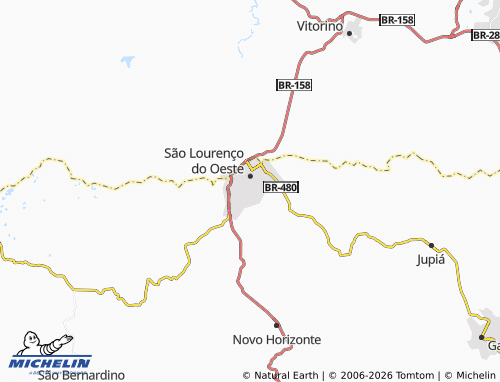 Mapa MICHELIN Santa Catarina - ViaMichelin