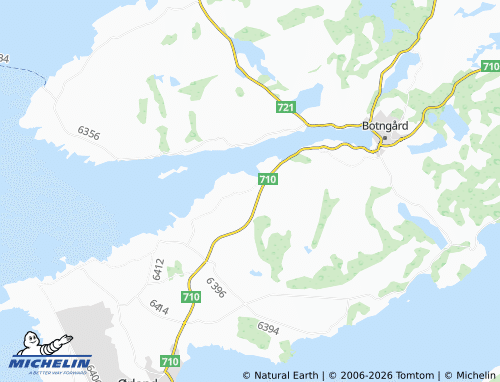 MICHELIN-Landkarte Ervika - ViaMichelin