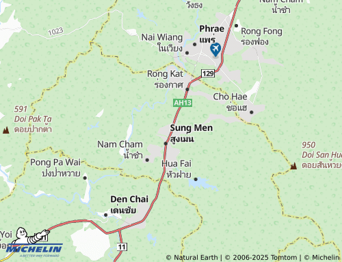 MICHELIN Phra Luang map - ViaMichelin