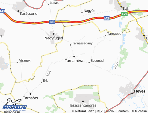 MICHELIN Tarnaméra map - ViaMichelin