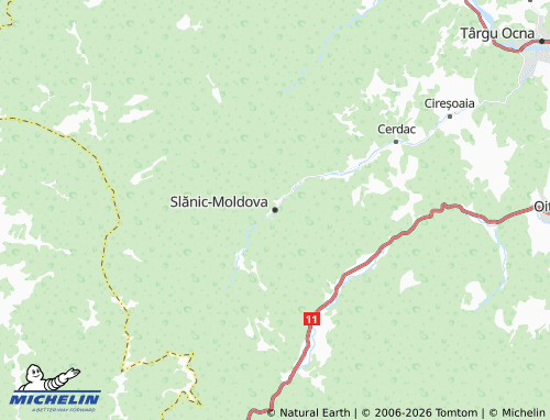 Mapa MICHELIN Slănic-Moldova - ViaMichelin