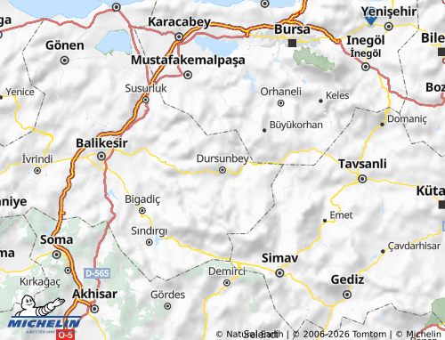 MICHELIN Dursunbey map - ViaMichelin