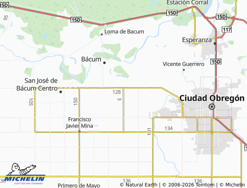 Mapa MICHELIN Campo 29, Ejido Mora Villa Lobos - ViaMichelin