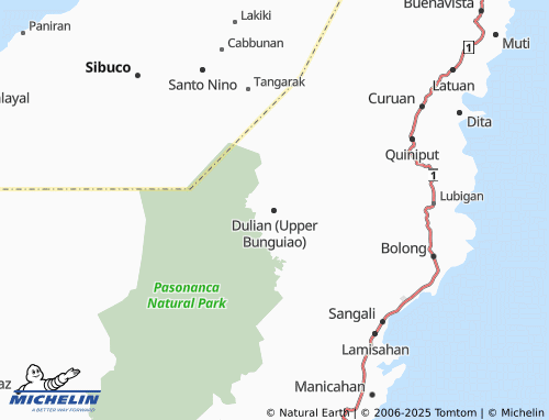 MICHELIN-Landkarte Dulian (Upper Bunguiao) - ViaMichelin
