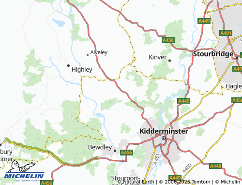 MICHELIN Shatterford map - ViaMichelin