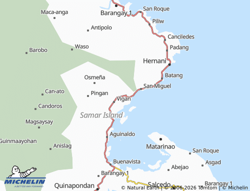 MICHELIN Binalay map - ViaMichelin