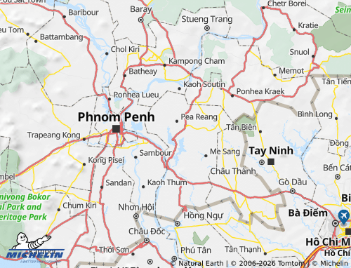 Mapa MICHELIN Kampong Leav - ViaMichelin