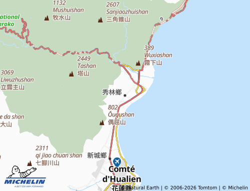 Mapa MICHELIN Xiùlín Xiāng - ViaMichelin