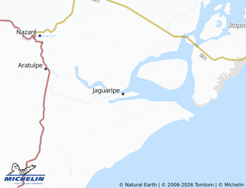 Mappa MICHELIN Jaguaripe - ViaMichelin
