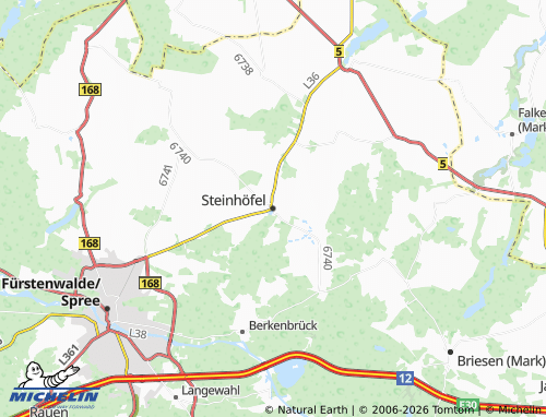MICHELIN Steinhöfel map - ViaMichelin