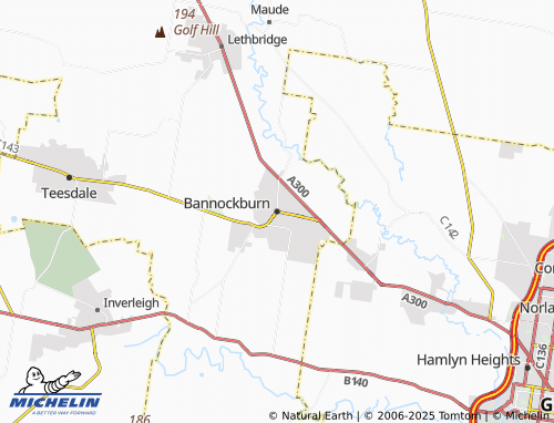 Carte MICHELIN Bannockburn - ViaMichelin