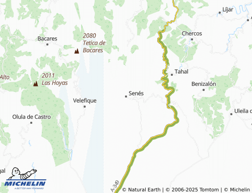 MICHELIN Senés map - ViaMichelin