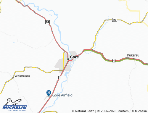 Mapa MICHELIN East Gore - ViaMichelin