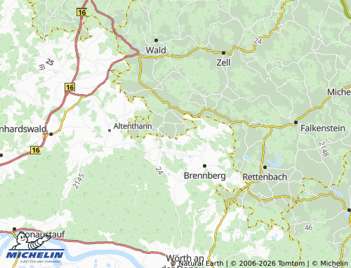 MICHELIN Sandorf map - ViaMichelin