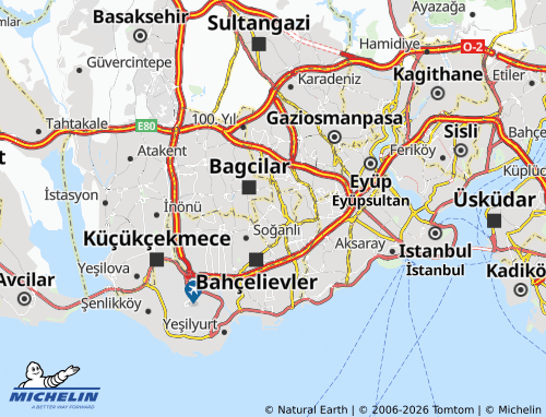 MICHELIN Gungoren map - ViaMichelin