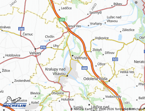 Mappa MICHELIN Veltrusy - ViaMichelin