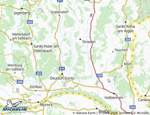 MICHELIN Hart bei Straden map - ViaMichelin