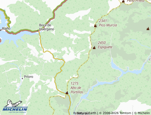 MICHELIN Valverde de la Sierra map - ViaMichelin