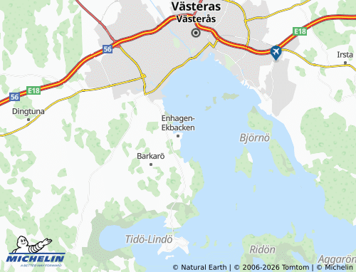 Mappa MICHELIN Enhagen-Ekbacken - ViaMichelin