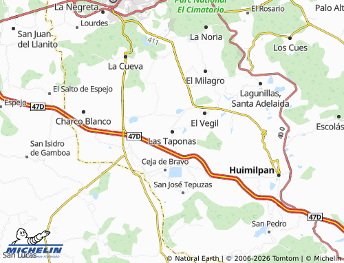 Mappa MICHELIN Las Taponas - ViaMichelin