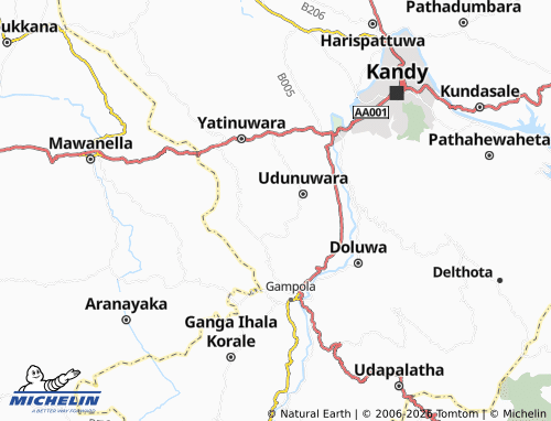 MICHELIN Werawala West map - ViaMichelin