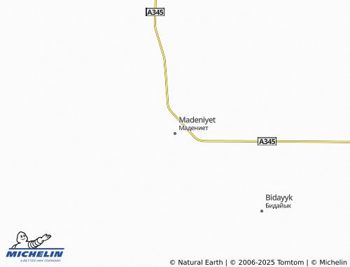 MICHELIN Madeniyet map - ViaMichelin