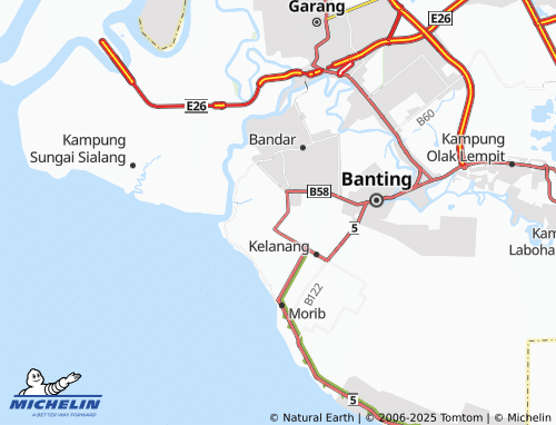MICHELIN Kampung Sungai Arak map - ViaMichelin