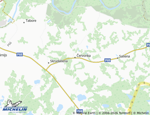 Mapa MICHELIN Červonka - ViaMichelin