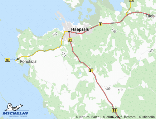 MICHELIN Valgevälja map - ViaMichelin