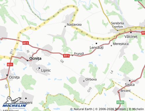 MICHELIN-Landkarte Frunză - ViaMichelin