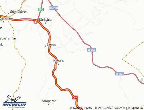 Mapa MICHELIN Dağkara - ViaMichelin