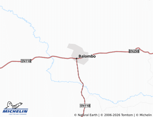 Mapa MICHELIN Balombo - ViaMichelin