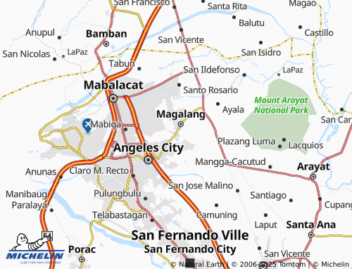 MICHELIN Sapang Maisac map - ViaMichelin