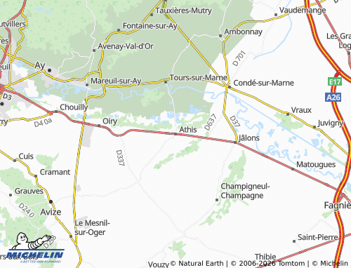MICHELIN Athis map - ViaMichelin