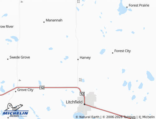 Mappa MICHELIN Harvey - ViaMichelin