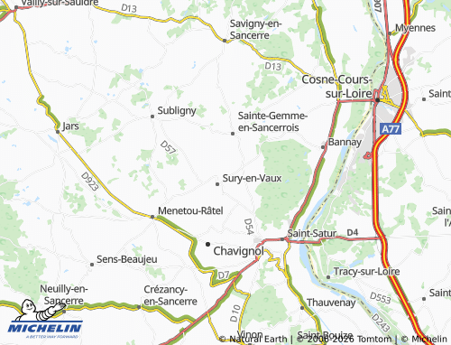 MICHELIN Chappe map - ViaMichelin