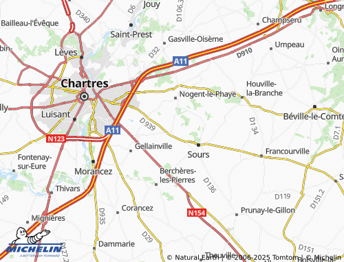 Carte MICHELIN Brétigny - ViaMichelin