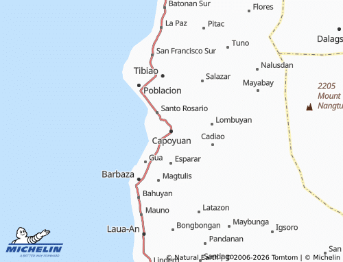 MICHELIN Capoyuan map - ViaMichelin