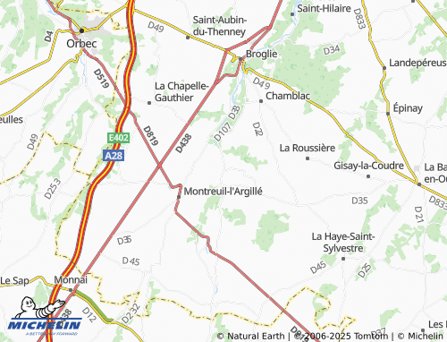 Carte MICHELIN Saint-Agnan-de-Cernières - ViaMichelin