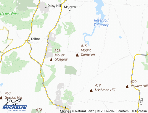 Mappa MICHELIN Mount Cameron - ViaMichelin