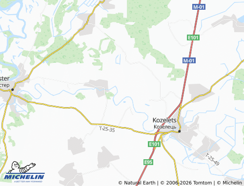 Mappa MICHELIN Samsony - ViaMichelin