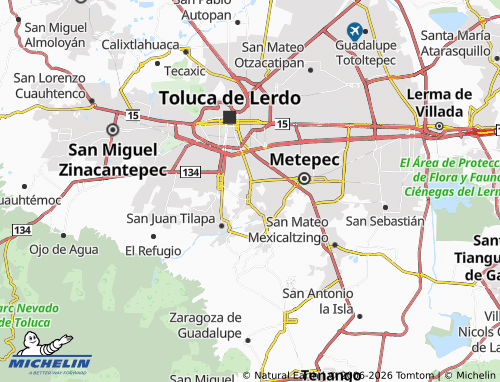 Mapa MICHELIN San Felipe Tlalmimilolpan - ViaMichelin
