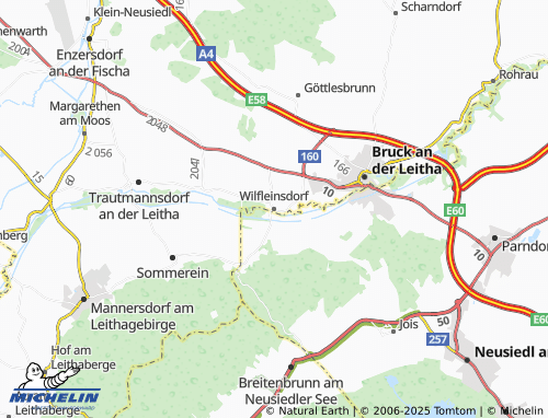 MICHELIN-Landkarte Wilfleinsdorf - ViaMichelin